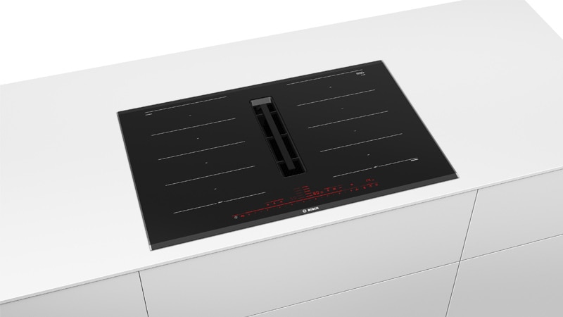 Tables de cuisson avec hotte intégrée